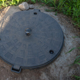 Black,Plastic,Septic,Tank,Manhole