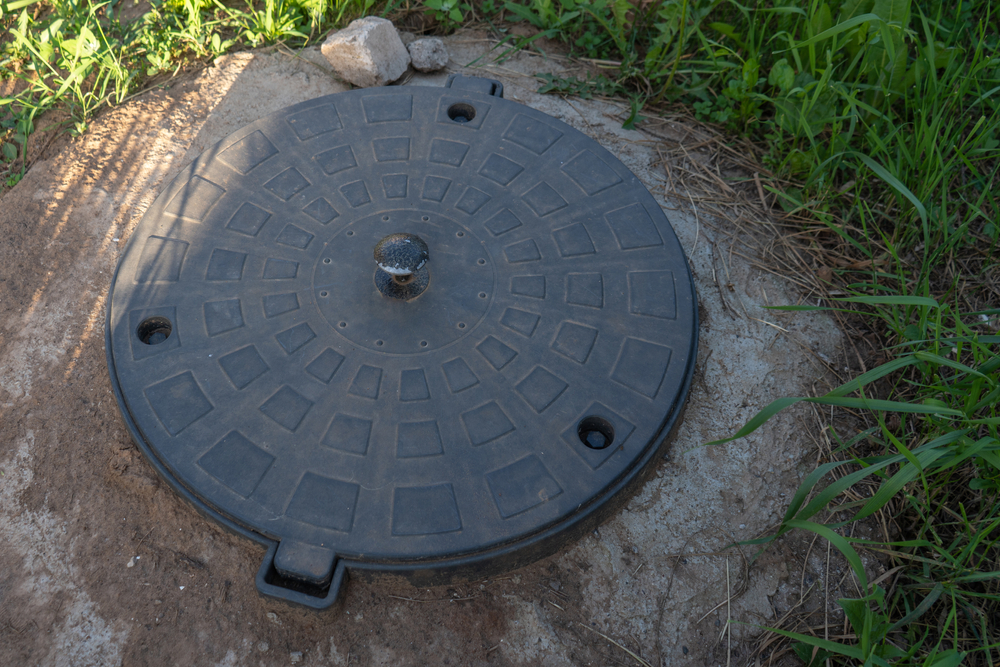 Black,Plastic,Septic,Tank,Manhole